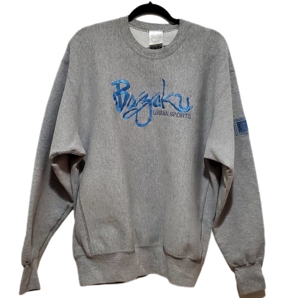 Crewneck‎ Sweatshirt Bajaku Wear Men's Size XL Heavy Duty Heather Gray